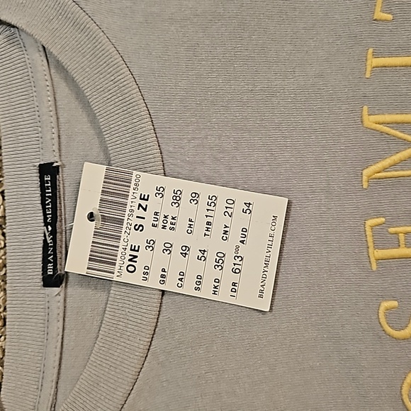 Brandy Melville Cropped Long Sleeve Yosemite Top NWT - Picture 3 of 3